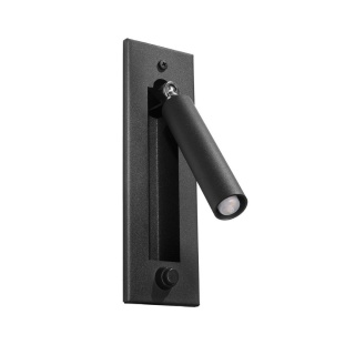 Kinkiet podtynkowy ENIF czarny - Sollux Lighting