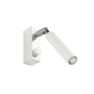 Kinkiet EYETECH 1 biały regulowany do czytania - Sollux Lighting