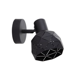 Kinkiet Reus 1 spot czarny regulowany do czytania - Light Prestige