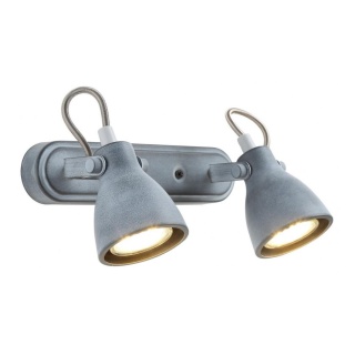 Kinkiet plafon ASH szary podwójny reflektor GU10 - Candellux Lighting