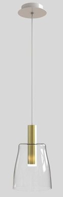 Lampa wisząca MODENA II LED złota szklany klosz - Ledea