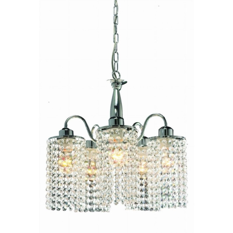 Lampa wisząca BRIGHT STAR 5 kryształowy żyrandol do salonu jadalni nad stół - Light Prestige