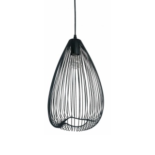 Lampa wisząca FRUSTA długa czarna - Light Prestige