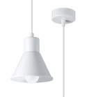 Lampa wisząca TALEJA 1 biała metalowa minimalistyczna - Sollux Lighting - widok z bliska