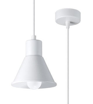Lampa wisząca TALEJA 1 biała metalowa minimalistyczna - Sollux Lighting