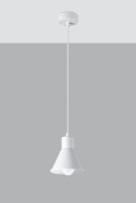 Lampa wisząca TALEJA 1 biała metalowa minimalistyczna - Sollux Lighting - wizualizacja