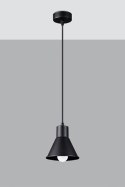 Lampa wisząca TALEJA 1 czarna metalowa minimalistyczna pojedyncza - Sollux Lighting - wizualizacja