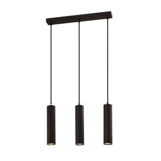 Lampa wisząca TUBO czarna 33-79091 potrójny zwis nad wsypę - Candellux Lighting