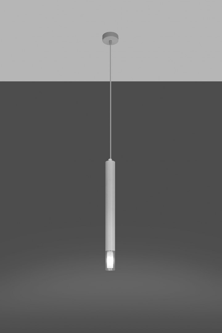 Lampa wisząca WEZYR 1 biała - Sollux Lighting