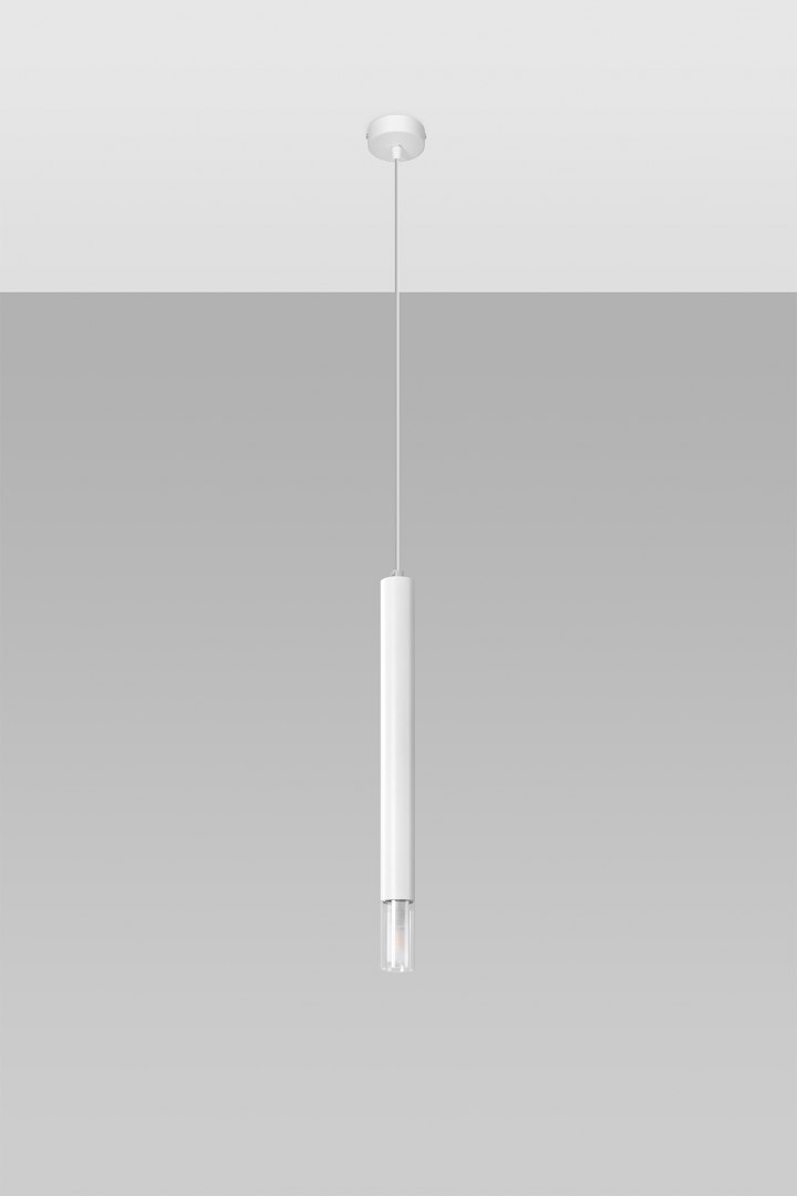 Lampa wisząca WEZYR 1 biała - Sollux Lighting