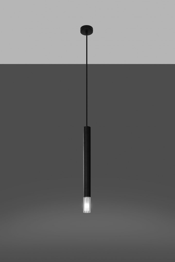 Lampa wisząca WEZYR 1 czarna - Sollux Lighting