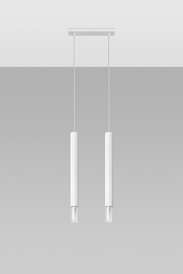 Lampa wisząca WEZYR 2 biała - Sollux Lighting