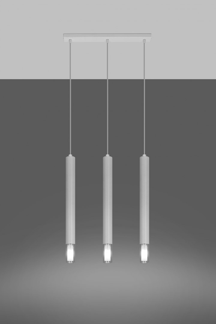 Lampa wisząca WEZYR 3 biała - Sollux Lighting