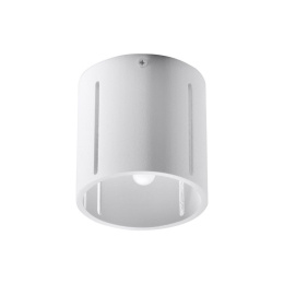 Plafon aluminiowy INEZ biały tuba natynkowa - Sollux Lighting