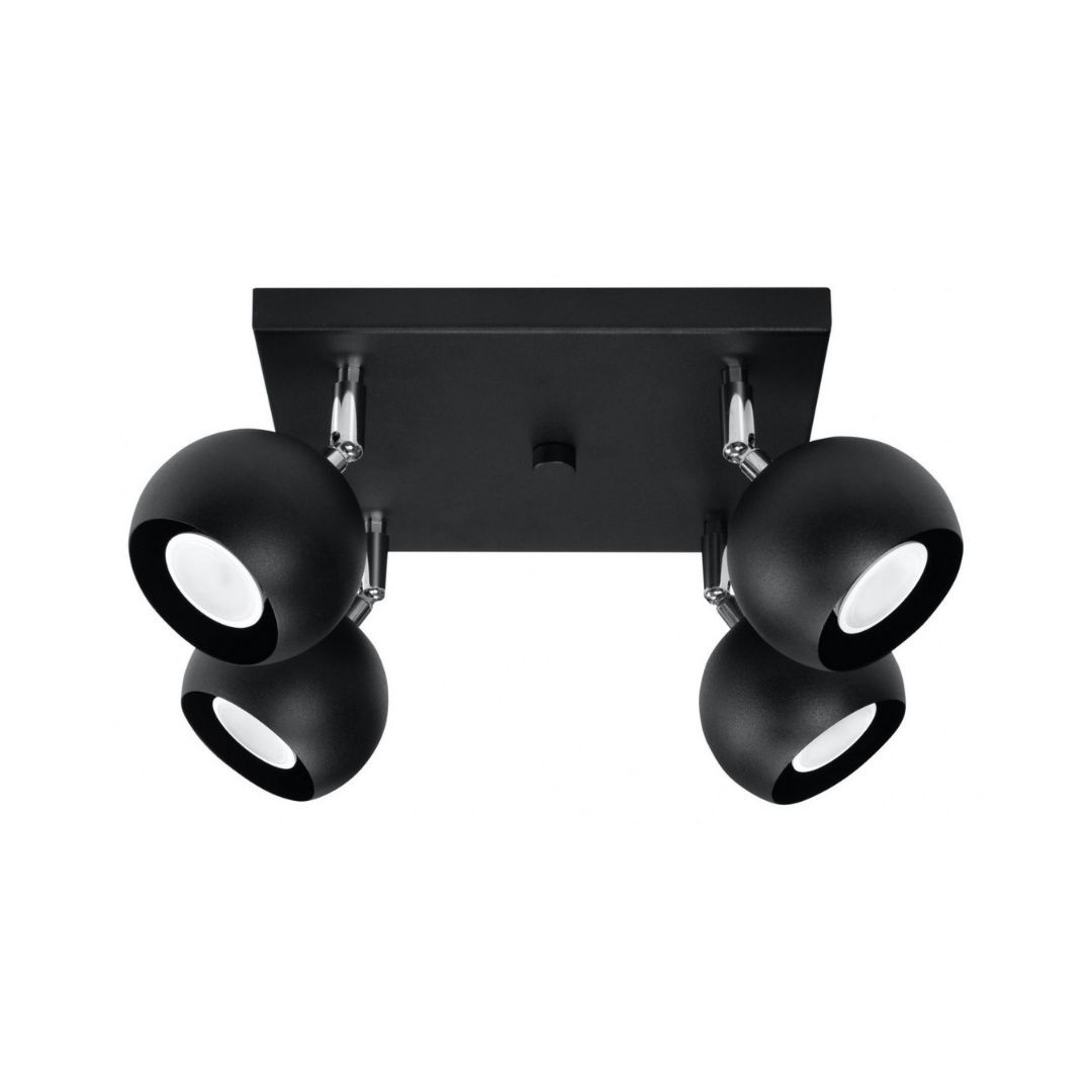 Plafon OCULARE 4 czarny - Sollux Lighting Plafon OCULARE 4 czarny - Sollux Lighting