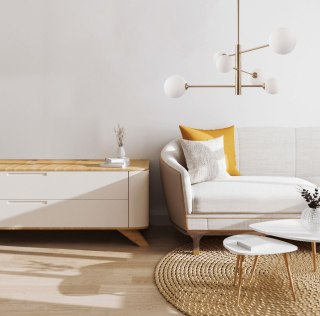 Lampa wisząca DORADO 6 złota - Light Prestige