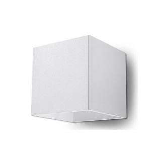 Kinkiet QUAD 1 biały sześcian - Sollux Lighting