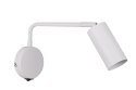 Kinkiet TINA biały regulowany lampka do czytania z włącznikiem - Candellux Lighting