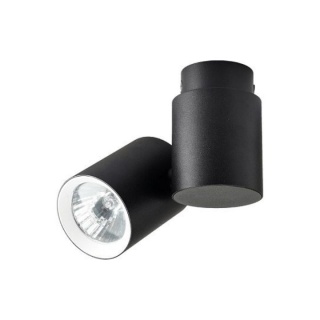 Lampa natynkowa BOSTON 1 czarna z białym ringiem - Light Prestige