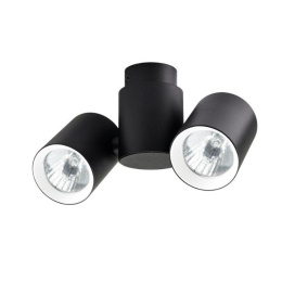Lampa natynkowa BOSTON 2 czarna z białym ringiem - Light Prestige