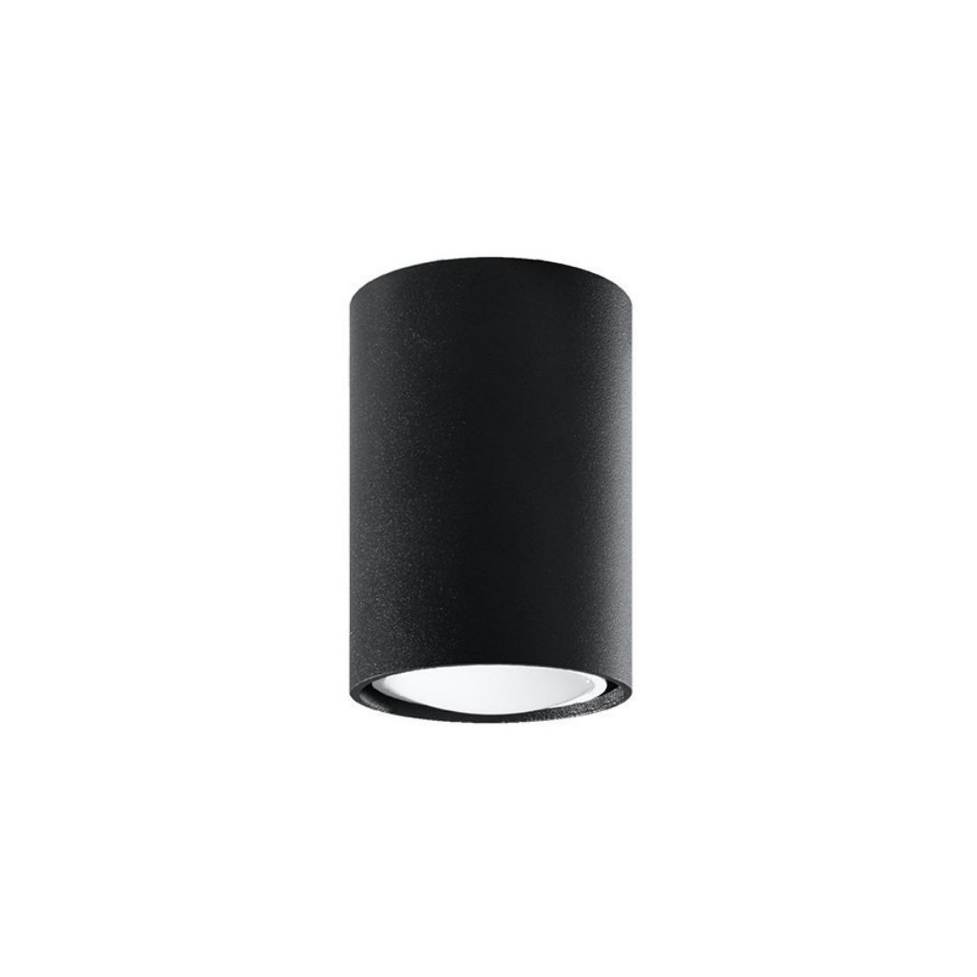 Lampa sufitowa tuba natynkowa LAGOS 10 czarna - Sollux Lighting Lampa sufitowa tuba natynkowa LAGOS 10 czarna - Sollux Lighting