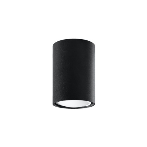 Lampa sufitowa tuba natynkowa LAGOS 10 czarna - Sollux Lighting