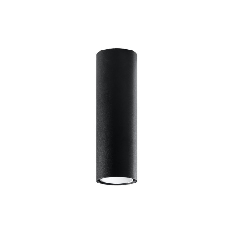 Lampa sufitowa tuba natynkowa LAGOS 20 czarna - Sollux Lighting