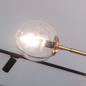 Lampa wisząca ALISA złota / transparentne klosze - Light Prestige