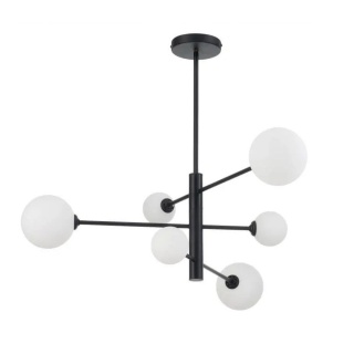 Lampa wisząca DORADO 6 czarna - Light Prestige