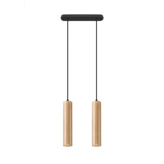 Lampa wisząca LINO 2 drewniana - Sollux Lighting