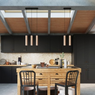 Lampa wisząca LINO 2 drewniana - Sollux Lighting