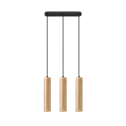 Lampa wisząca LINO 3 drewniana - Sollux Lighting