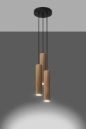 Lampa wisząca LINO 3P drewniana - Sollux Lighting