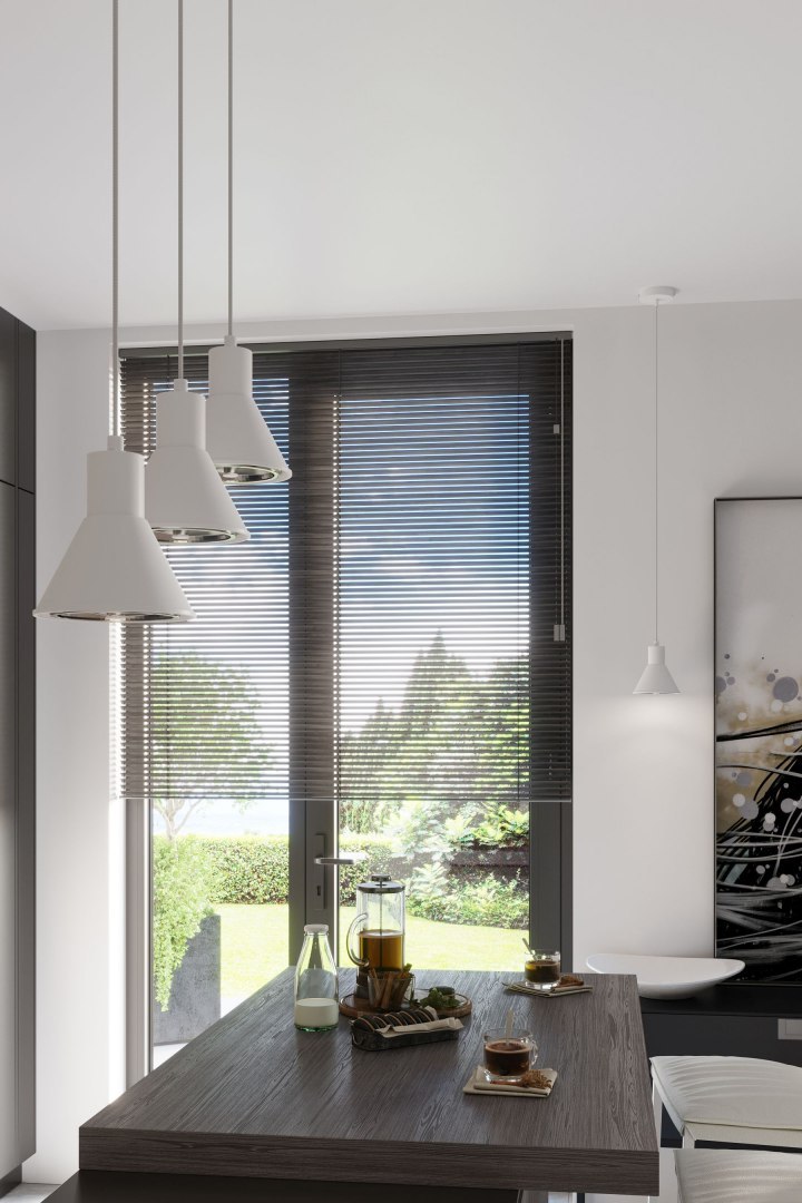 Lampa wisząca TAZILA 1 biała pojedynczy klosz metalowy - Sollux Lighting - wizualizacja Lampa wisząca TAZILA 1 biała pojedynczy klosz metalowy - Sollux Lighting - wizualizacja