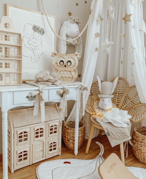Lampka dziecięca MIDNIGHT OWL WOOD drewniana sowa - Eensy Weensy Lampka dziecięca MIDNIGHT OWL WOOD drewniana sowa - Eensy Weensy