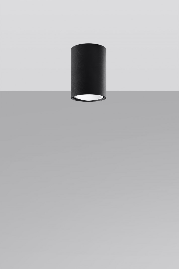 Lampa natynkowa tuba LAGOS 10 czarna - Sollux Lighting Lampa natynkowa tuba LAGOS 10 czarna - Sollux Lighting