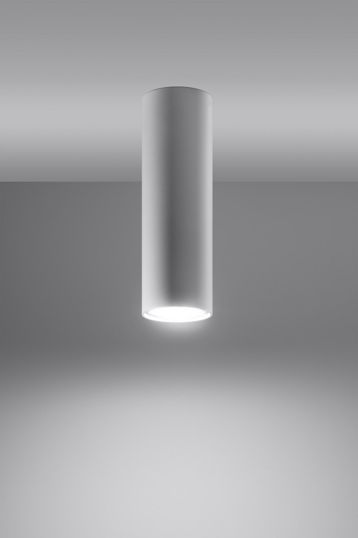 Lampa natynkowa tuba LAGOS 20 biała - Sollux Lighting