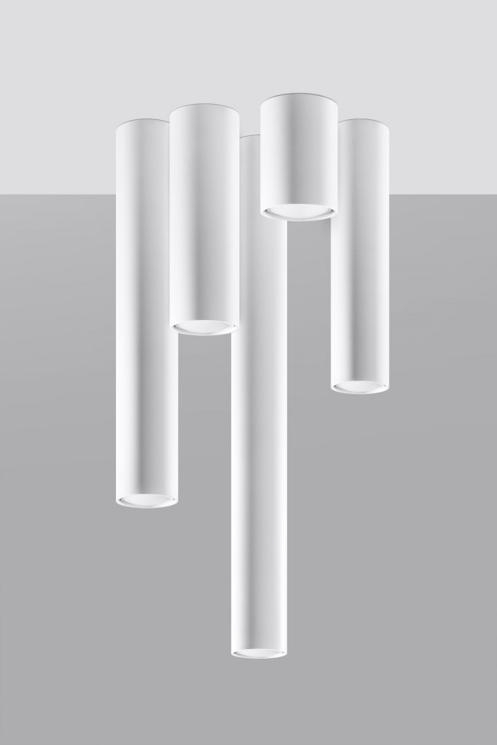 Lampa natynkowa tuba LAGOS 40 biała - Sollux Lighting Lampa natynkowa tuba LAGOS 40 biała - Sollux Lighting