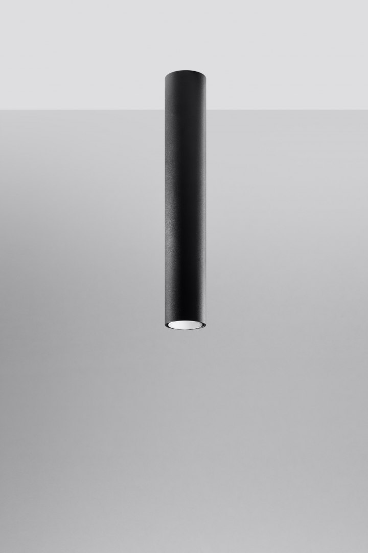 Lampa natynkowa tuba LAGOS 40 czarna - Sollux Lighting Lampa natynkowa tuba LAGOS 40 czarna - Sollux Lighting
