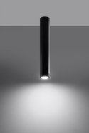 Lampa natynkowa tuba LAGOS 40 czarna - Sollux Lighting