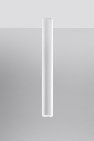 Lampa natynkowa tuba LAGOS 60 biała - Sollux Lighting