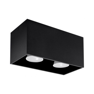 Plafon QUAD MAXI czarny - Sollux Lighting