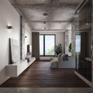 Plafon QUAD MAXI szary - Sollux Lighting