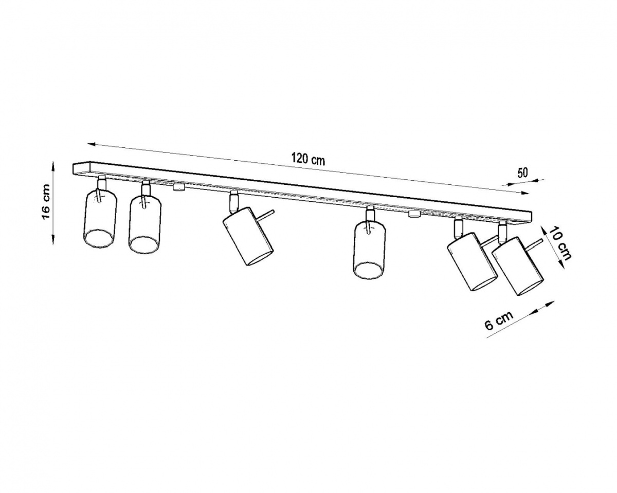 Plafon RING 6L chrom - Sollux Lighting Plafon RING 6L chrom - Sollux Lighting