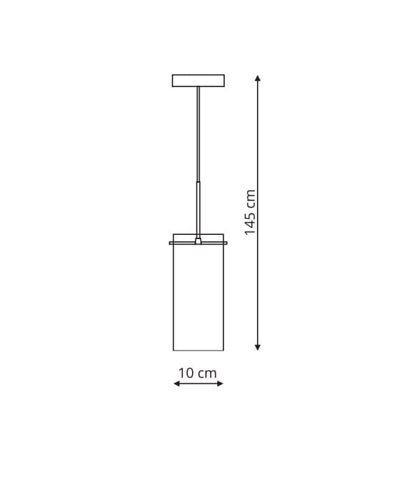 Lampa wisząca ZARA 1 chrom / kryształ - Light Prestige Lampa wisząca ZARA 1 chrom / kryształ - Light Prestige