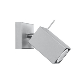 Kinkiet MERIDA 1 stal szary pojedynczy regulowany oświetlenie ścienne - Sollux Lighting
