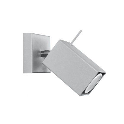 Kinkiet MERIDA 1 stal szary pojedynczy regulowany oświetlenie ścienne - Sollux Lighting