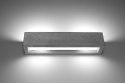Kinkiet betonowy VEGA 50 beton szary lampa ścienna dekoracyjna - Sollux Lighting - lampa się świeci