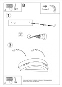 Ceramiczny kinkiet HELIOS Sollux Lighting - instrukcja montażu