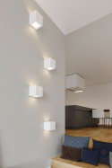 Kinkiet ceramiczny LEO biały lampa ścienna dekoracyjna - Sollux Lighting - lampa na ścianie